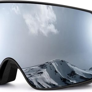 Odoland kids ski goggles with double lens anti-fog and UV400 protection for youth skiing